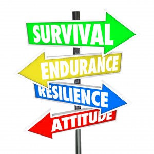 Survival Endurance Resilience Attitude road signs arrows directi